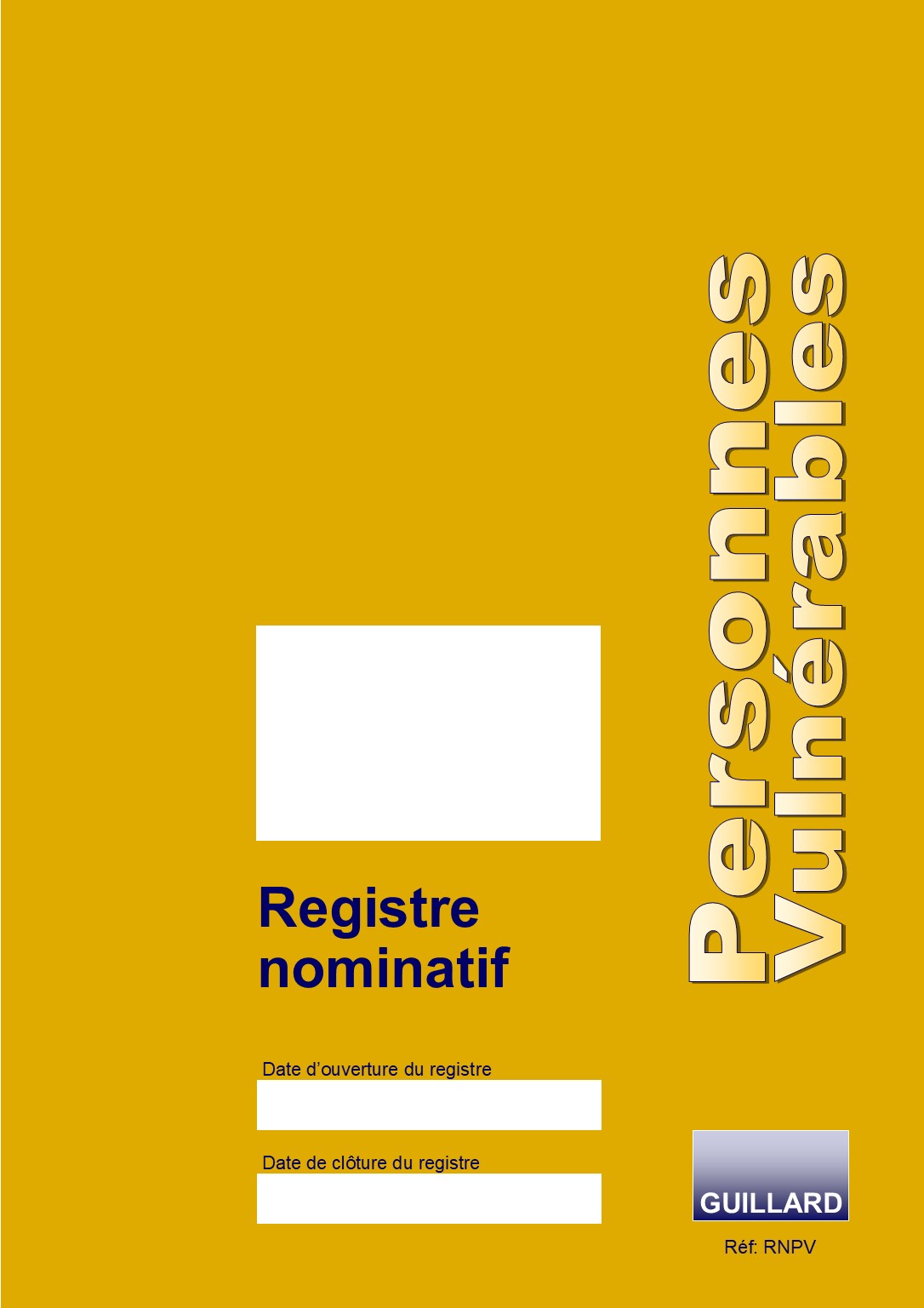 REGISTRE NOMINATIF ( dit registre communal) DES PERSONNES VULNERABLES . RNPV.2026